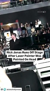 #NickJonas was seen running off stage after an alleged laser pointer was pointed on his head. I would run too. With all the shootings that have happened even at concerts i would take no chances. #jonasbrothers #jonasbros #hollywood #hollywoodlife #hollywooddreams #celebrities #celebrity | MIZHOLLYWOOD