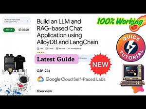 Build an LLM and RAG-based Chat Application using AlloyDB and LangChain | GSP1226| #qwiklabs #arcade