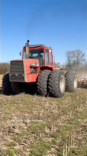 MASSEY FERGUSON 4900 Tractor Disking #bigtractorpower #masseyferguson #tractor