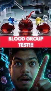 How Doctors Detect Your Blood Group 😳| Blood Group Test Explained
