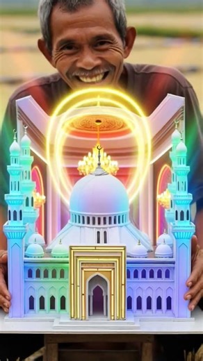 VIRAL Miniatur Masjid Kakek #shorts #islam #miniaturmasjid