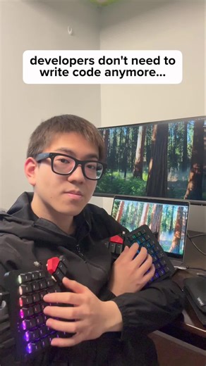 Leon Si on Instagram: "#ad are you considered a developer if you make apps without writing code? try it for yourself at 🔗 lovable.dev/leon #tech #developer #cs #coding #programming"