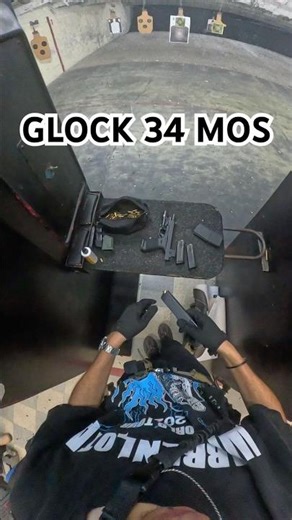 GLOCK 34 #pov #gopro #gunrange #edc #glock #ports #surefire #gen5 #shorts #reels #fyp #selfdefense