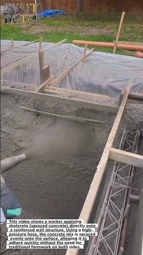 Insane Shotcrete Technique! Faster Concrete Walls in Minutes 🚧🔥