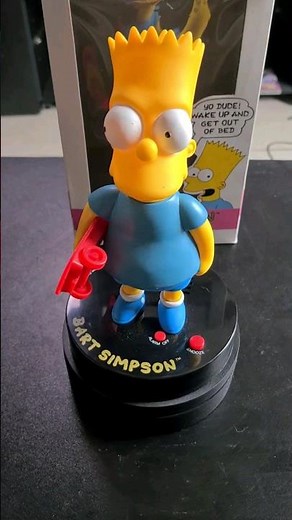 Bart Simpson Talking Alarm Clock #90skids #90s #thesimpsons #bart #bartsimpson #nostalgia #childhood