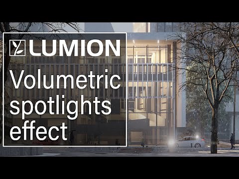 Lumion 12 tutorial: Showing atmosphere with the volumetric spotlights effect