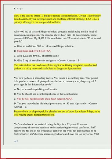 Phtls 10Th Edition Pre And Post Test Latest Complete Exam Quupdate video