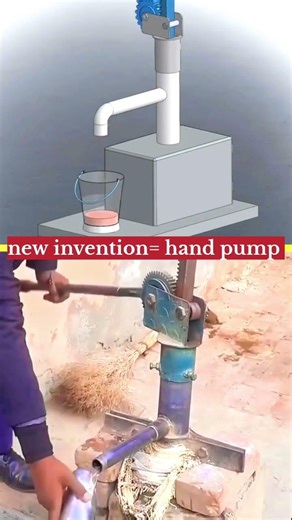 new invention= hand pump #3D #working #cad design #idea #invention