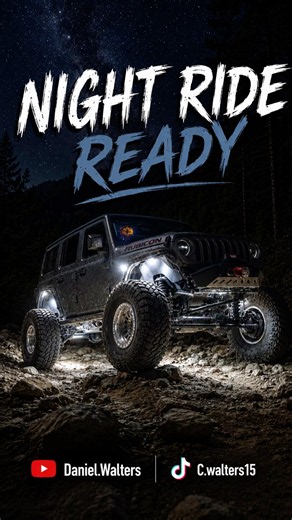 Night Ride Ready! Jeep JLU Rock Lights!