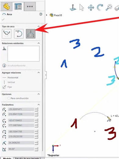 Dibujas el arco… lo mueves… y se descontrola 😬 No es SolidWorks. Es que no estás usando bien el arco de 3 puntos ⚠️ En este reel te muestro cómo funciona realmente y cómo ganar control desde el croquis. 👉 Sígueme para aprender SolidWorks con método y dejar de improvisar #SolidWorks #DiseñoMecánico #Ingeniería #CAD #Croquis #Arco3Puntos #SolidWorksTips #Modelado3D