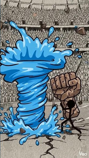 Epic Stickman Mage Battle: Water vs Earth! 🌊🪨 #stickfight #animation#shorts #art