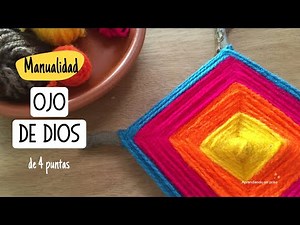 How to make a 4-pointed God's Eye.