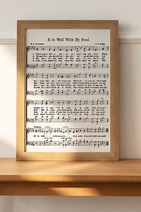 It is Well With My Soul - Printable Hymn - Sheet Music Hymn - -INSTANT DOWNLOAD - Scrapbooking Paper - Crafts - Etsy Canada