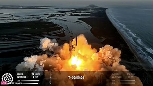 Watch the moment Elon Musk's SpaceX Spaceship rocket explodes in space