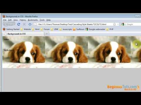 CSS (cascading style sheets) for beginners #2 - Backgrounds in CSS / HTML