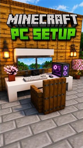 How To Build Minecraft PC Setup 🖥️ #shorts #minecraft #minecraftshorts