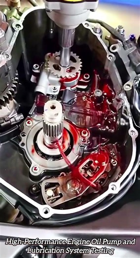 High-Performance Engine Oil Pump and Lubrication System Testing #shorts #mechanic