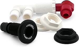 Amazon.com: Flow-Rite Pump-Out/Aerator Combo for Boat Livewells or Baitwells (Barbed) : Sports & Outdoors