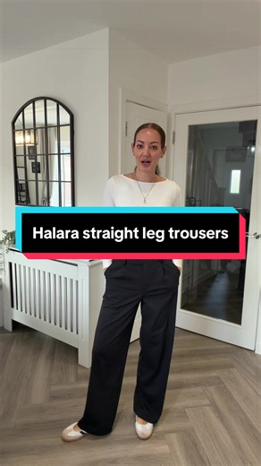 The Halara work trousers have a great stretch in them and are so comfy to wear #halara #halaratrousers #straightkegtrousers #tiktokmademebuyit #foryoudays