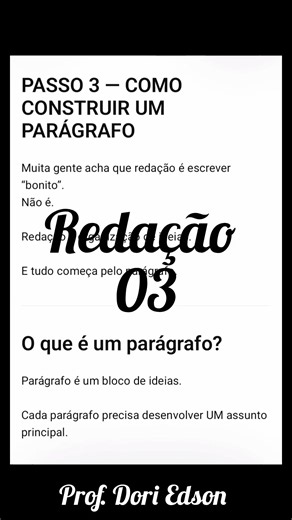 #GramáticaDescomplicada #VocêSabiaDisso #profdoriedson #Redação #aprenderportuguês