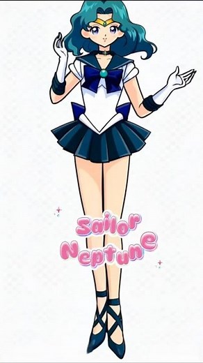 Sailor Neptune Transformation: Adult → Chibi → Baby 🌊💙 | Cute Anime Edit