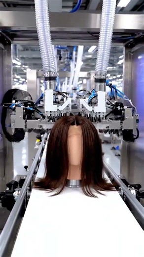 How Hair Wigs Are Made by Machines | Automated Factory Process 🏭