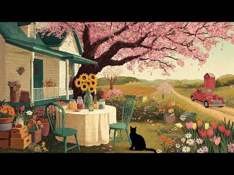 Spring Morning at a Cozy Countryside Cottage 🌸 | Peaceful Vintage Music