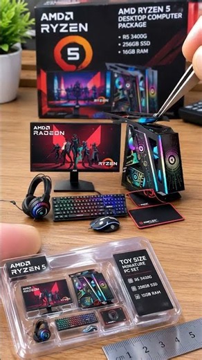 Unboxing the world's smallest gaming PC 🎮 #gaming #asmr