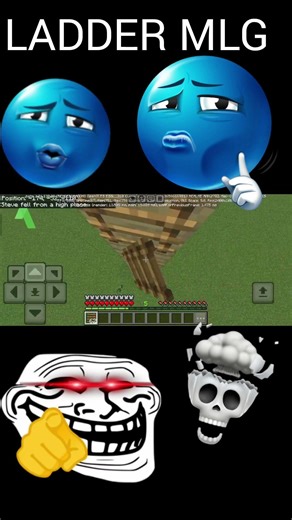 LADDER MLG By #me @GIOGamerx_999 #minecraft #popular #gaming #asthetic #ladder #mlgclutch