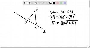 Prove that the shortest distance between two points in space is a straight line. | Numerade