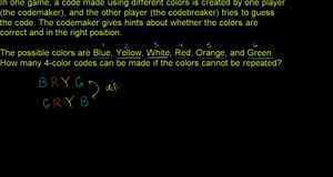 Ways to arrange colors