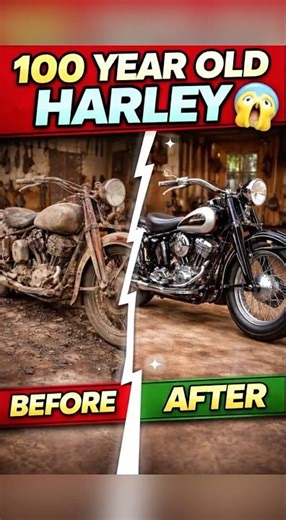 100 Year Old Harley Davidson Restoration | Satisfying Transformation #satisfying #restoration