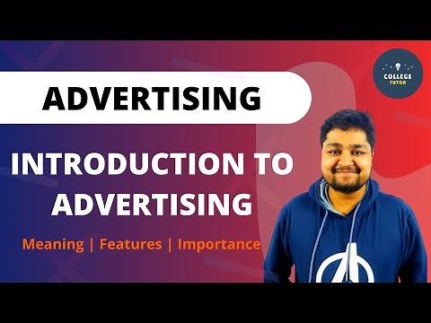 Intro to Advertising | Features, and Importance of Advertising| Advertising | Study at Home with me