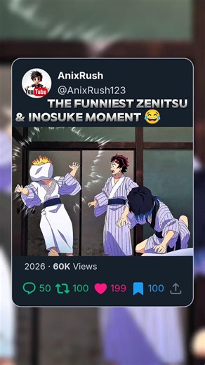 THE FUNNIEST ZENITSU & INOSUKE MOMENT #shorts #demonslayer #kimetsunoyaiba