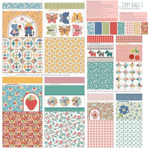 Good to Sew on Instagram: "Lori Holt's Zippy Bag 3 Panel has arrived 🥳 Make 8 gorgeous zippy bags with just one panel! 😲 https://goodtosew.com.au/designer/lori-holt/ When finished one panel makes: - Four large zippy bags measuring 35cm x 30cm | 14" x 12" - Four small zippy bags measuring 23cm x 20cm | 9" x 8" Plus we also sell Lori Holt's Happy Zippers to complete the project. https://goodtosew.com.au/product/happy-zippers-16-zippers/ Happy creating, Anna 😊 #loriholt #goodtosew #rileyblakedes