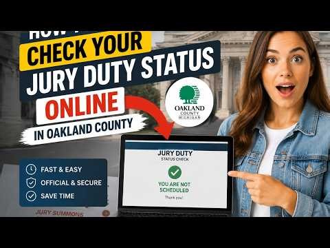 How to check your jury duty status online in Oakland County