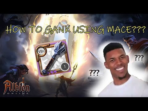 [Albion Online] HOW TO GANK USING 1-H MACE? (HYBRID-TANK)