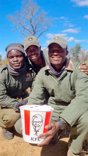 ATS Antipoaching arranging a finger lickin' good delivery from KFC Masvingo to the Save Valley! @ats_antipoaching | KFC Zimbabwe