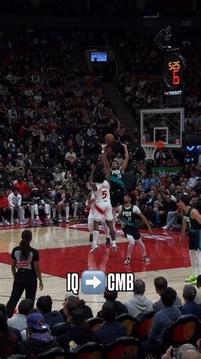 NBA Canada on Instagram: "@immanuelquickley__ hits the CROSSOVER and LOBS it to @30murrayjr for the lay! Catch the action LIVE on TSN."