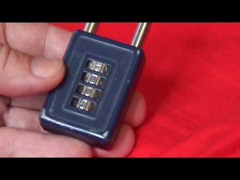 Brinks 40 mm Re settable Combination Sports Lock Opened
