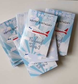 20 Pages Editable Plane Theme Activity Book