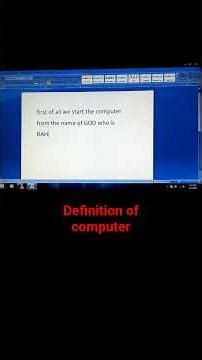 definition of computer. please follow my channel and like because I will start every program.