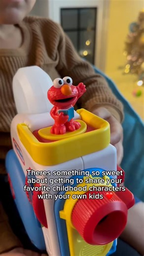 You can share your favorite childhood character with someone you love! Shop Story Dream Machine Elmo & Friends Collection🎁 | Little Tikes