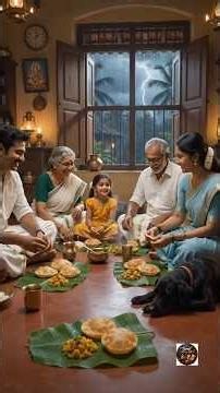 South Indian Rainy Day | Hot Poori Breakfast | Relaxing Rain Sounds#Rain#relaxing 🌧️