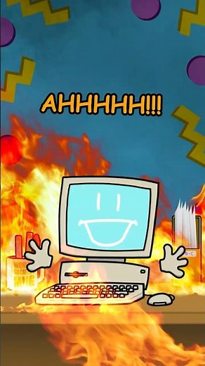 Wanna know what the best VPN out there is? Our burning computer mascot has the answer!