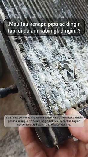pipa dingin kabin gk dingin, cut off tapi ac gk dingin, penyebab ac gk dingin #auto #automobile