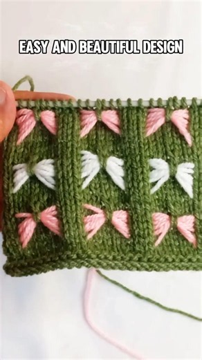 Butterfly Knitting Design 🦋 Easy & Beautiful pattern#shorts#uniqueknittingpk