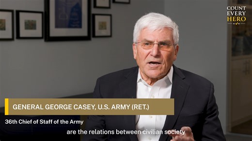 WATCH: Retired 4-star officers and service secretaries warn of the risks of eroding trust between our civilian and military leaders, and the public. As new pressures, from domestic deployments to politicized rhetoric, threaten to pull the military into partisan conflict, our democracy hangs in the balance. | Count Every Hero