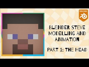 How To Create Minecraft Steve In Blender 4.0 Tutorial | Part 1: The Head | Stylized Blender Steve