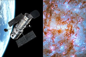 Hubble Captures Sparkling Arms of Barred Spiral Galaxy NGC 1087 Located 80 Million Light-Years Away